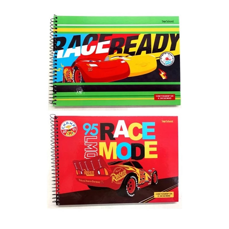 Caderno de Cartografia Desenho Carros Jandaia