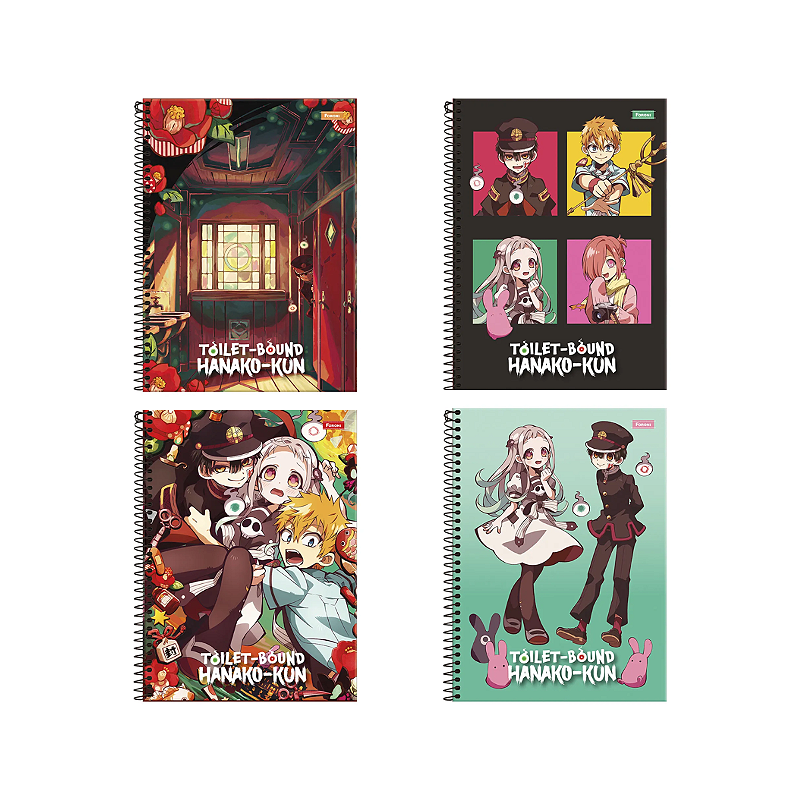 Caderno 10 Matérias Hanako Kun 160 Fls Espiral Foroni