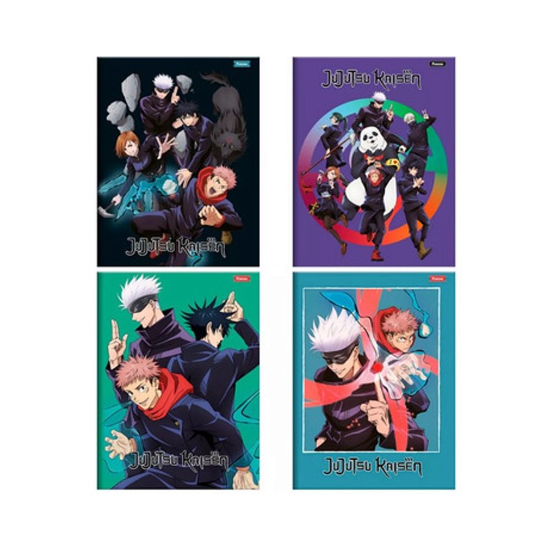 Caderno Bilhete Brochura Jujutsu Kaisen 80 Fls Foroni