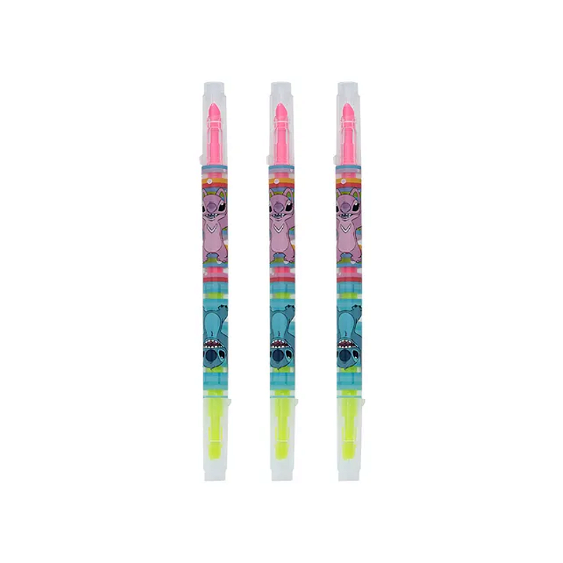 Marca Texto Fluorescente Stitch 2 em 1 MoLin