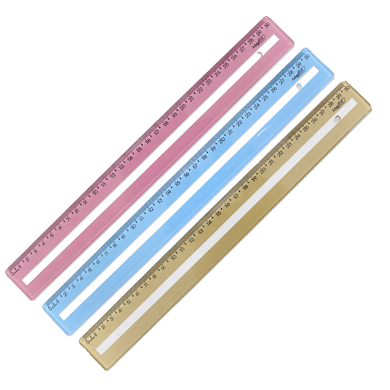 Régua Escolar 30cm Guia de Leitura Maxcril