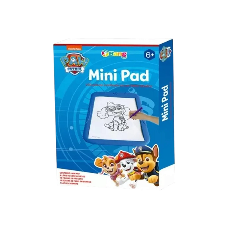 Lousa Magica Mini Pad Patrulha Canina Bang Toys