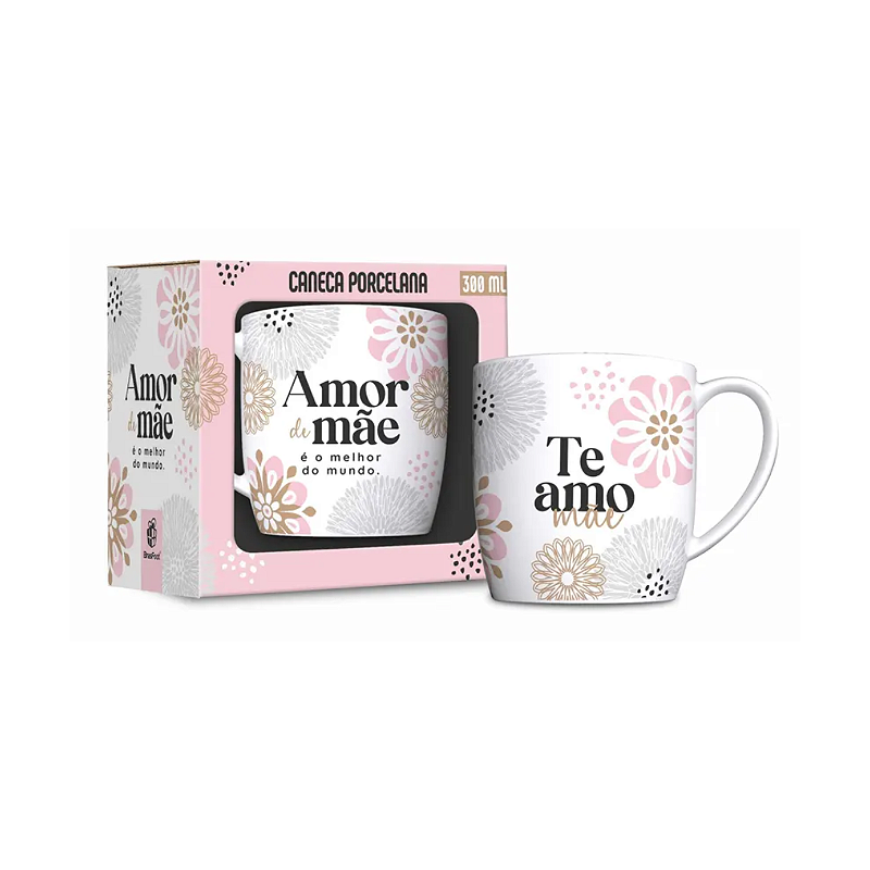 Caneca Decorada Amor de Mãe Brasfoot