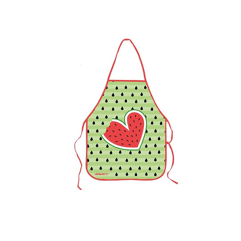 Avental Infantil C/ Bolso Melancia Impermeável Leo&Leo