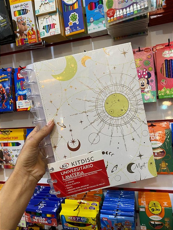 Caderno Myst 1 Mat Removível 90g Kitdisc