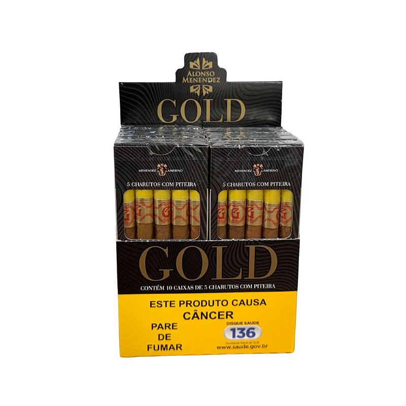 Cigarrilha Gold 10 Maços | Atacado de Umbanda - Atacado de Umbanda