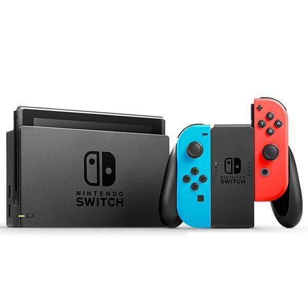 Console Port til Nintendo Switch 2019 Wi Fi Bluetooth Bivolt Cor Vermelho com Azul