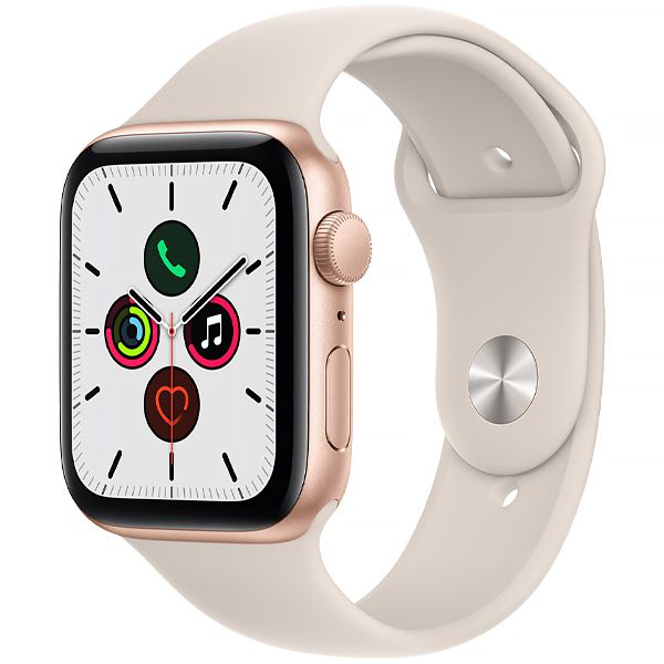 Relógio Apple Watch SE 44 mm A2352 MKQ53LL / A GPS Alumínio Dourado