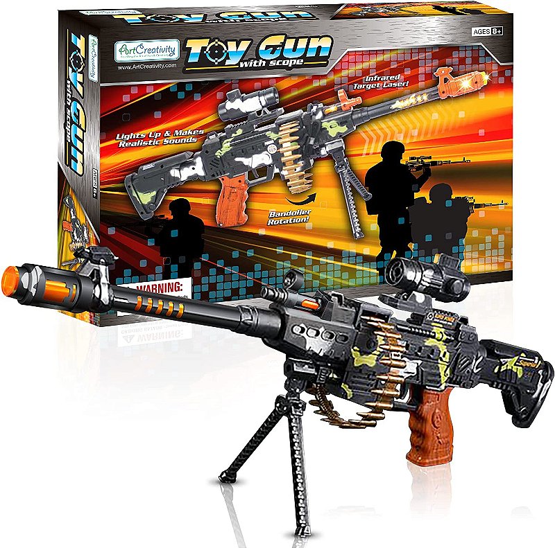 Metralhadora / Arma de Brniquedo c/ Barulho – 30 cm – Maior Loja de  Brinquedos da Região