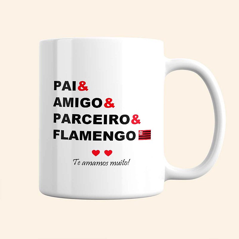 Caneca Personalizada Dia dos Pais | Caneca de Time Personalizada | Caneca do Flamengo Personalizada