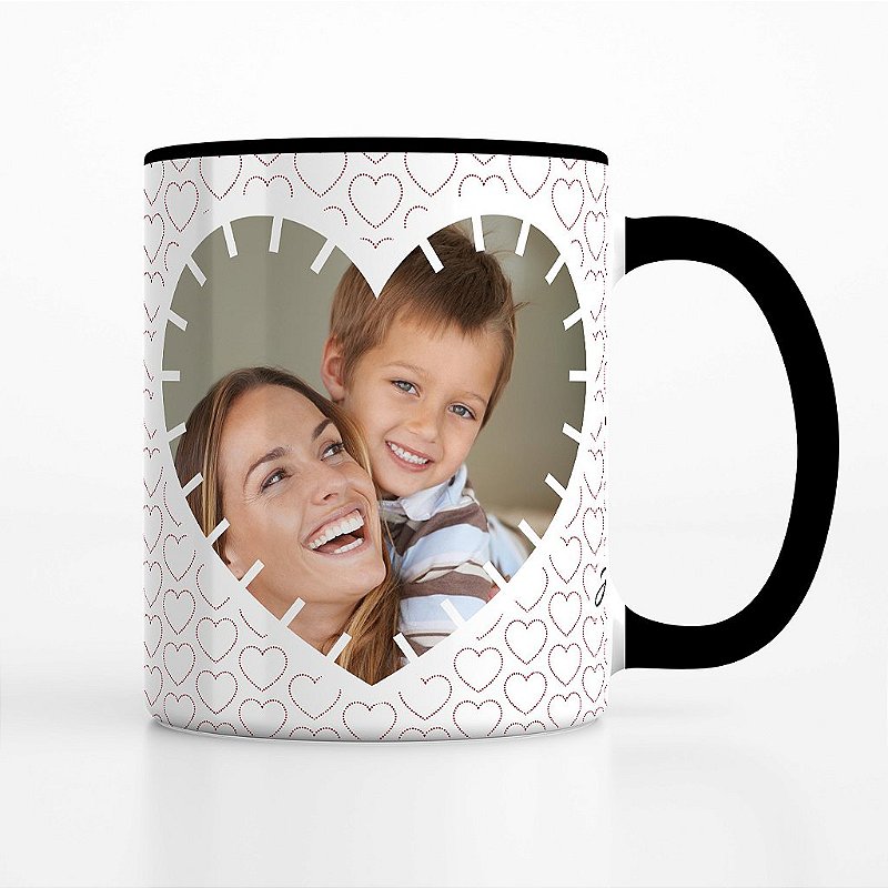 Caneca de Dia das Mães com Foto Personalizada