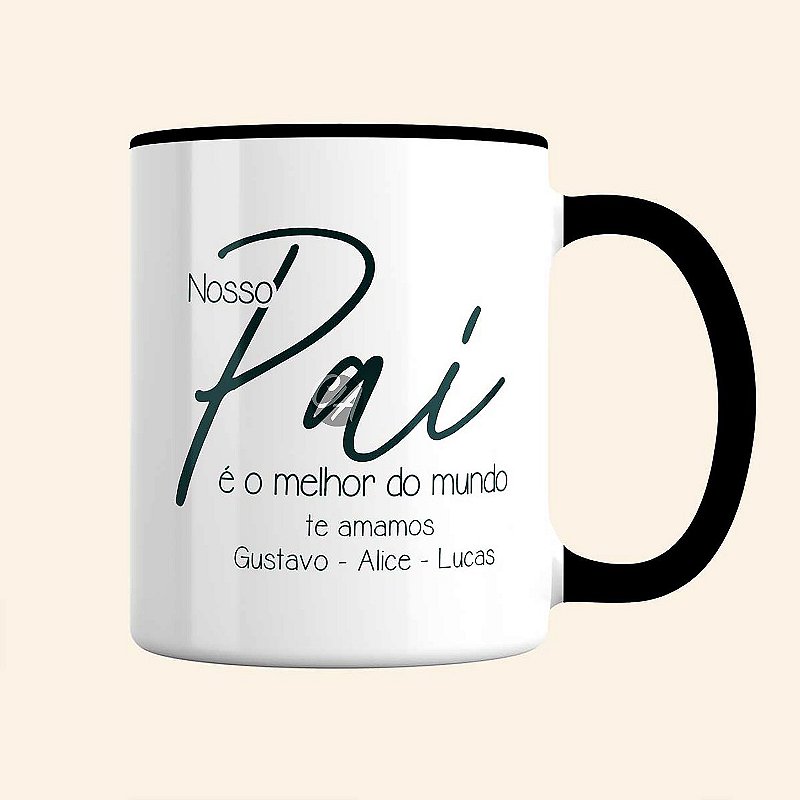 Caneca de Pai Personalizada | Carla Amaro Home