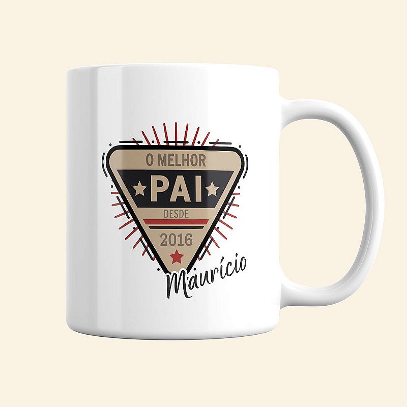 Caneca de Pai Personalizada | Caneca Vintage Melhor Pai desde
