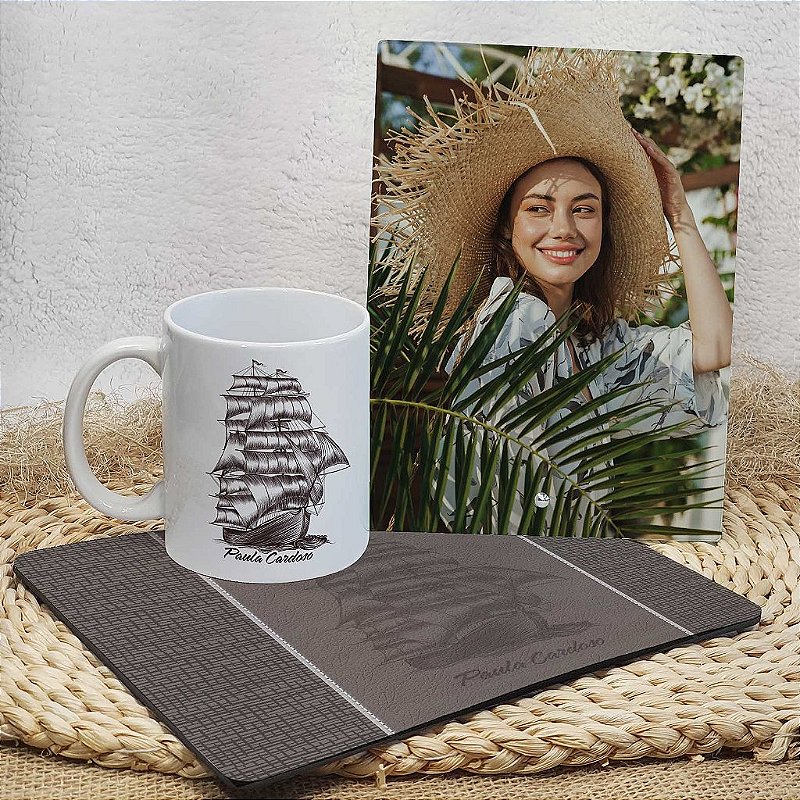 KIT DE ESCRITÓRIO PERSONALIZADO NAU ANTIGA