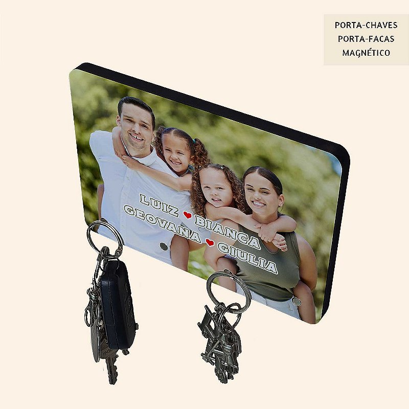 Porta-Chaves e Porta-Facas Magnético Personalizado | Design Exclusivo