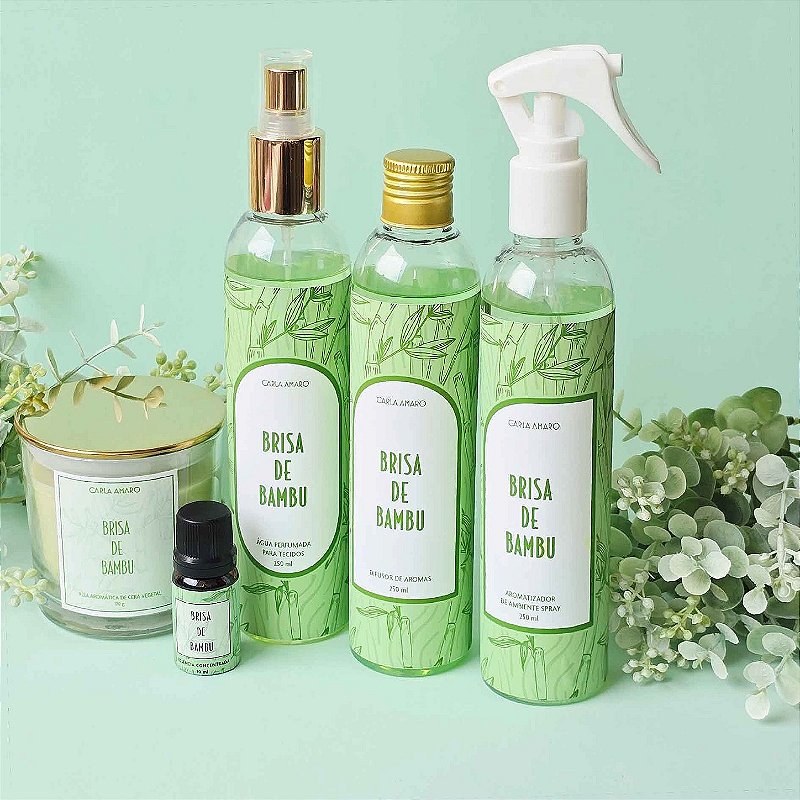 Aromas para Casa Premium | Brisa de Bambu | Família Olfativa Cítrica Aquosa | Carla Amaro Home