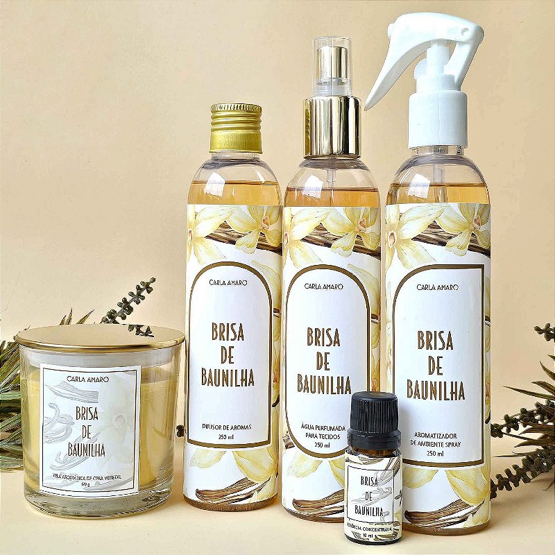 Aromas para Casa Premium | Brisa de Baunilha | Família Olfativa Adocicada | Carla Amaro Home