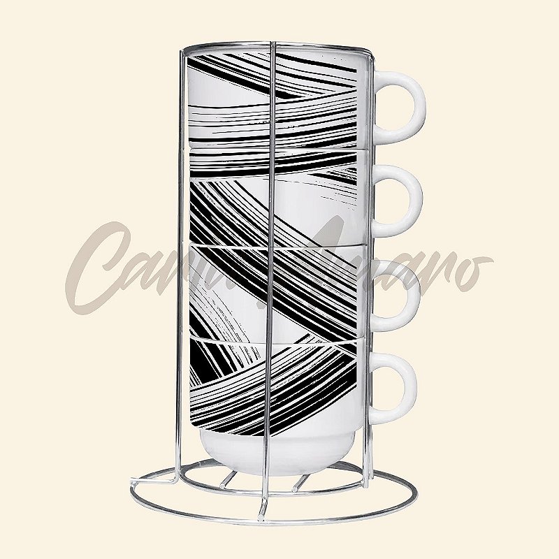 Torre de Xícaras Personalizadas | Opções com 2 ou 4 Unidades