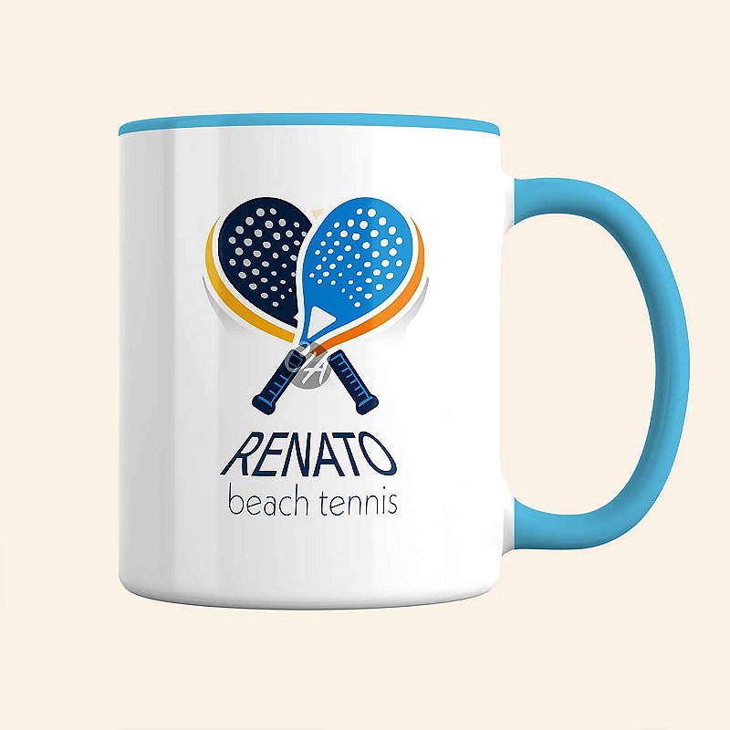 Caneca de Esportes Personalizada | Caneca de Beach Tennis | Linha Fitness