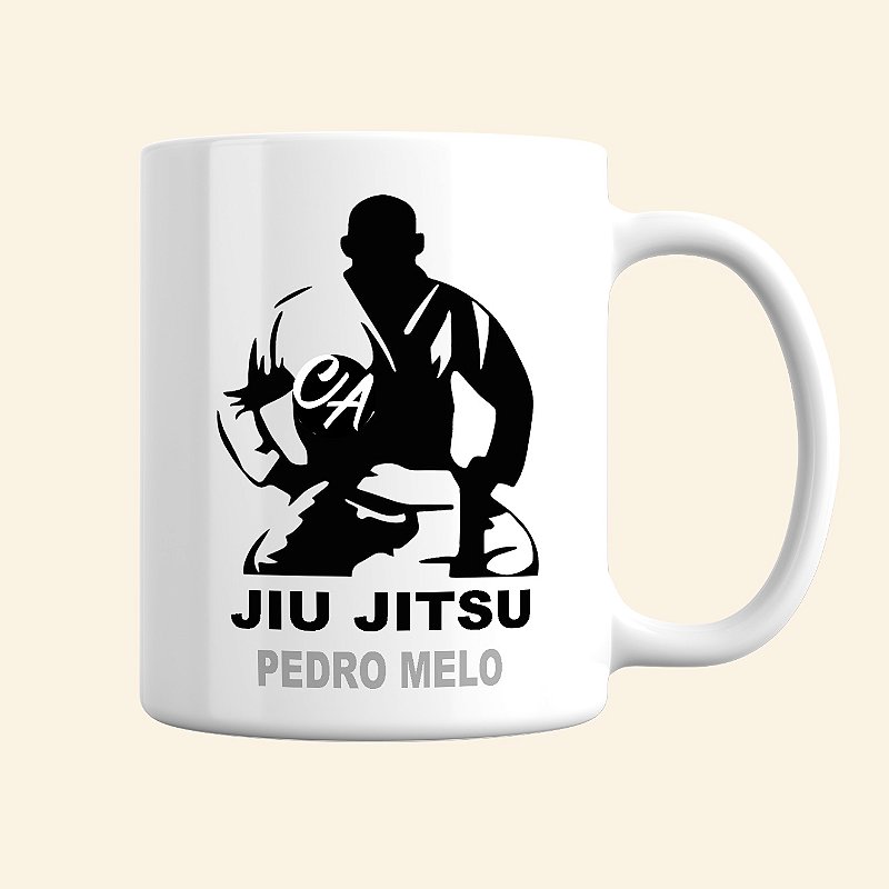 Caneca de Esportes Personalizada | Caneca de Jiu-Jitsu Masculina | Linha Fitness