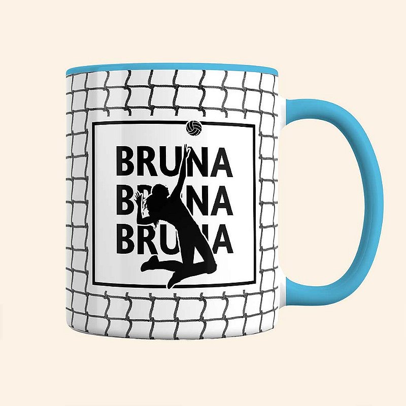 Caneca de Esportes Personalizada | Caneca de Vôlei de Praia Feminina | Linha Fitness