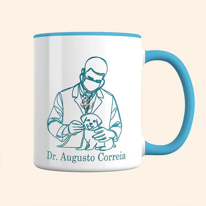 Caneca de Veterinário Personalizada | Caneca de Profissões | Carla Amaro Home