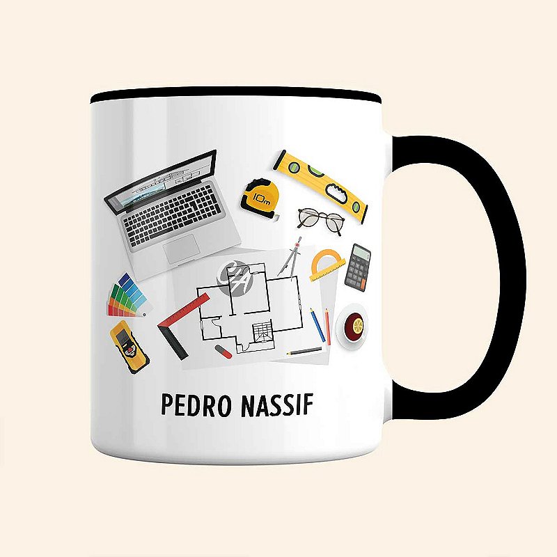 Caneca de Arquiteto Personalizada | Caneca de Profissões | Carla Amaro Home