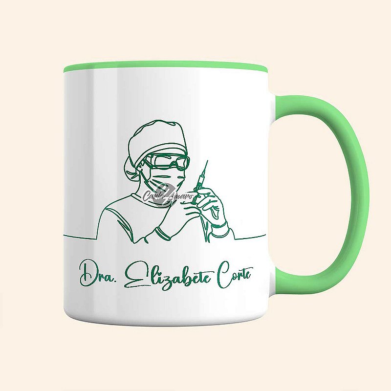 Caneca de Anestesista Personalizada | Caneca de Profissões | Carla Amaro Home