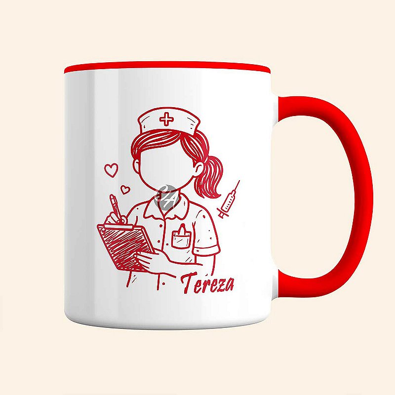 Caneca de Enfermeira Personalizada | Caneca de Profissões | Carla Amaro Home