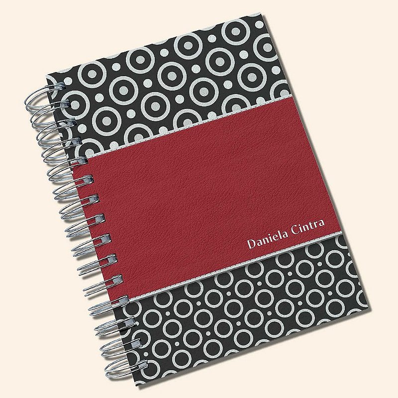 Agenda Permanente Personalizada A5 | Capa Ecológica Texturizada | Estampas Femininas | Carla Amaro Home