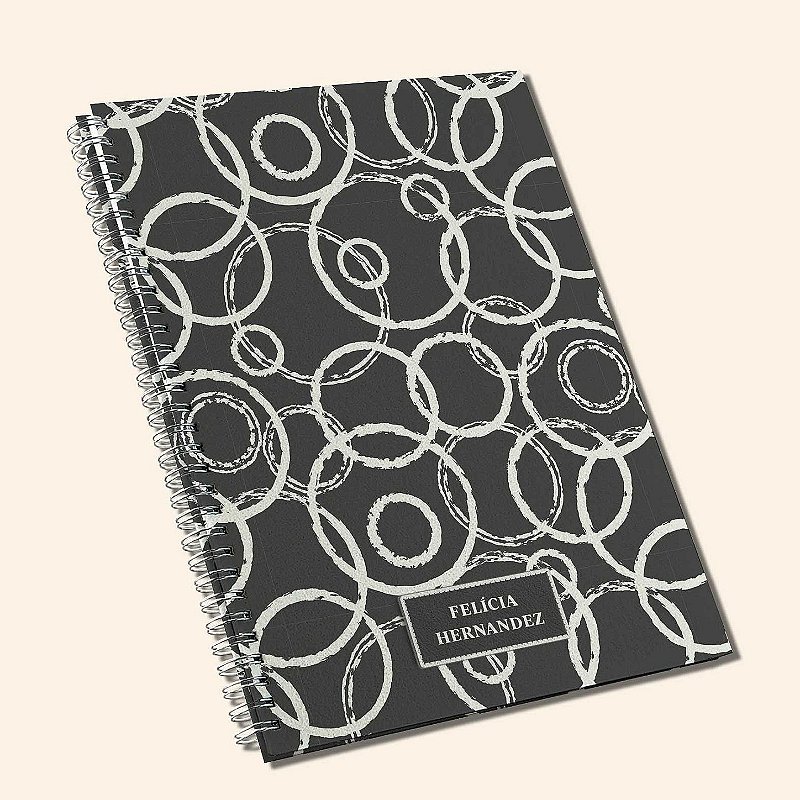 Caderno A4 Personalizado & Caderno A5 Personalizado| Capa Ecológica Texturizada | Estampas Femininas