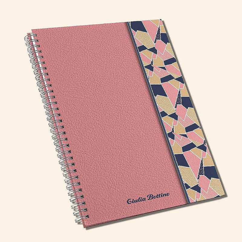 Caderno A4 Personalizado & Caderno A5 Personalizado| Capa Ecológica Texturizada | Estampas Femininas