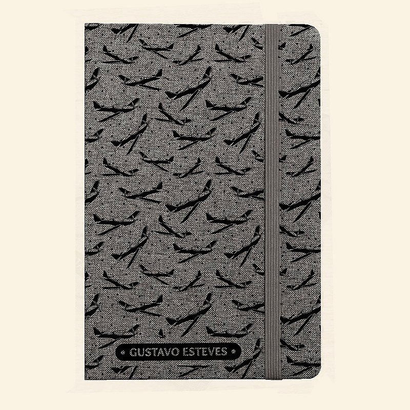 Moleskine Personalizado de Tecido | Caderno A5 Personalizado de Capa Dura | Carla Amaro Home