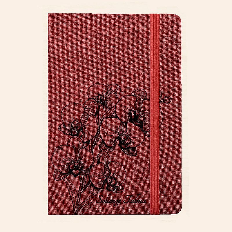 Moleskine Personalizado de Tecido | Caderno A5 Personalizado de Capa Dura | Carla Amaro Home