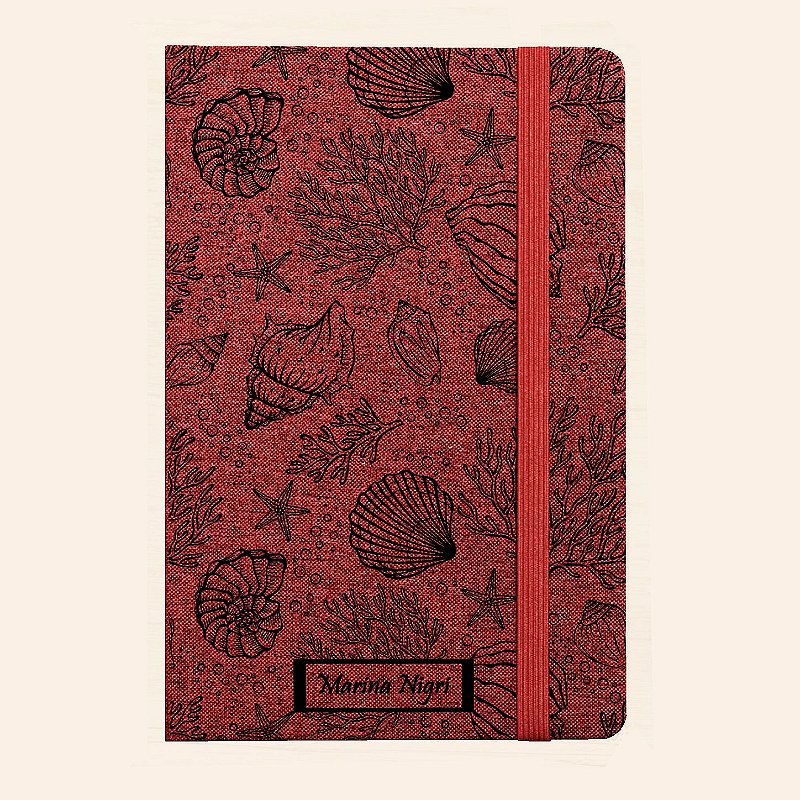Moleskine Personalizado de Tecido | Caderno A5 Personalizado de Capa Dura | Carla Amaro Home