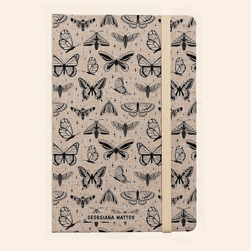 Moleskine Personalizado de Tecido | Caderno A5 Personalizado de Capa Dura | Carla Amaro Home