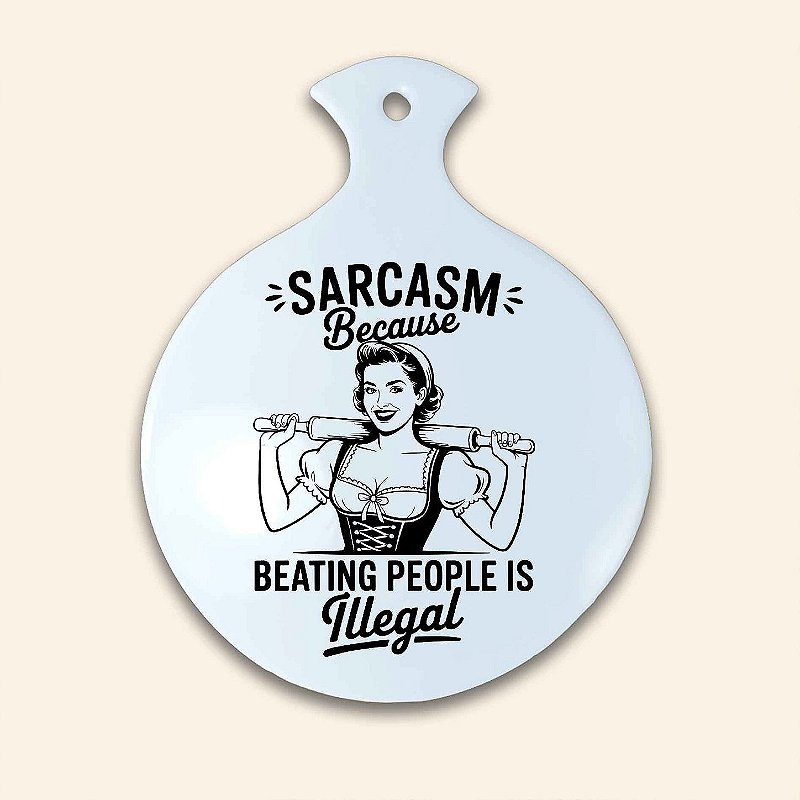 Base Térmica e Decorativa Multiuso em Cerâmica | Humor | Sarcasmo