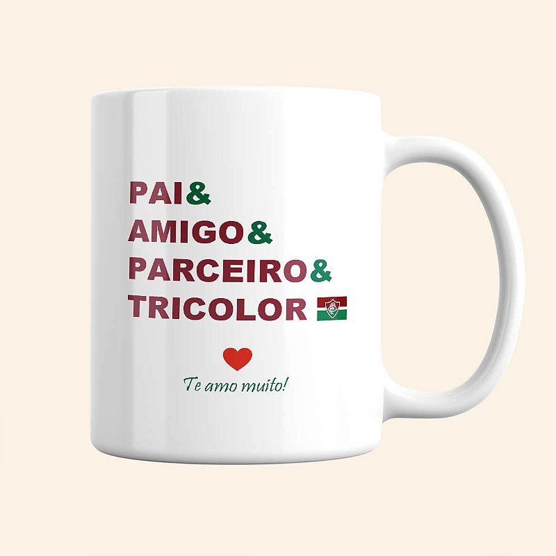 Caneca Personalizada Dia dos Pais | Caneca de Time Personalizada | Caneca do Fluminense Personalizada
