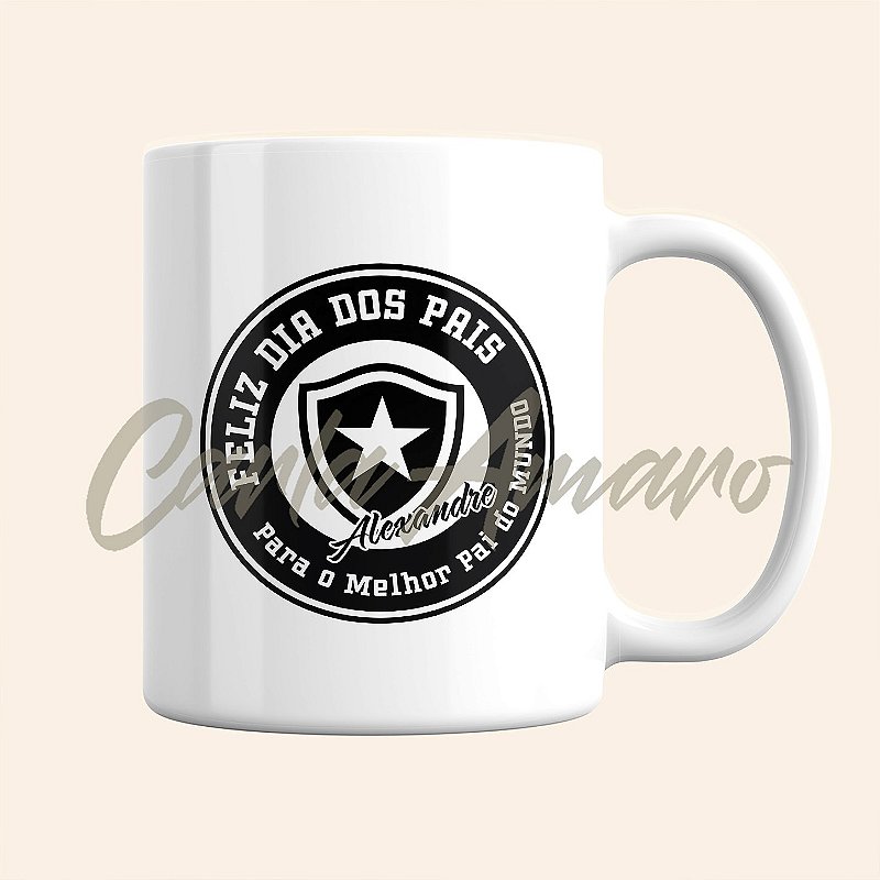Caneca Personalizada Dia dos Pais | Caneca de Time Personalizada | Escolha o seu time e Personalize