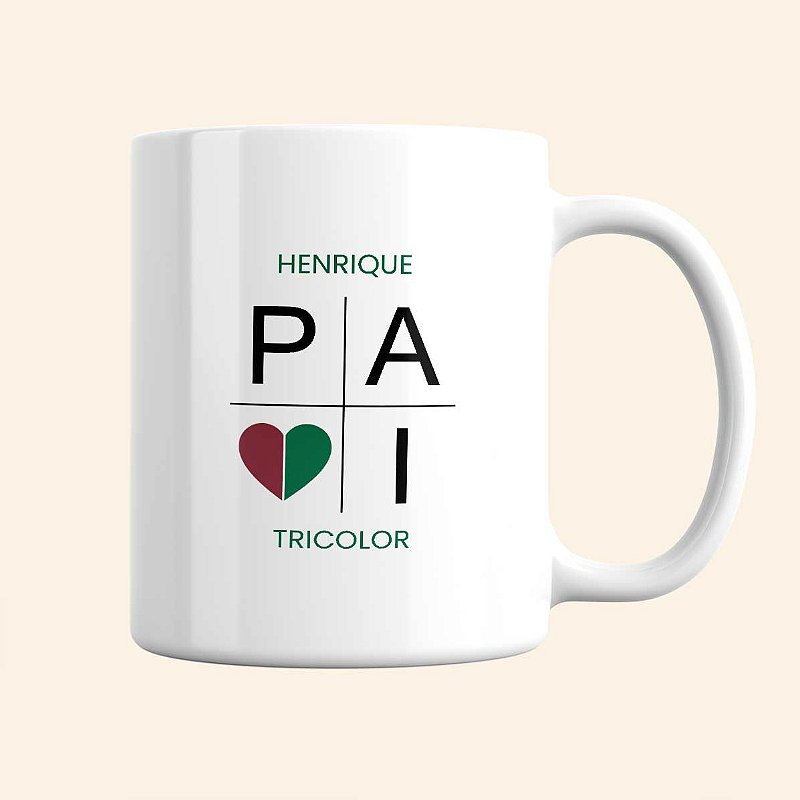 Caneca Personalizada Dia dos Pais | Caneca de Time Personalizada | Caneca do Fluminense Personalizada