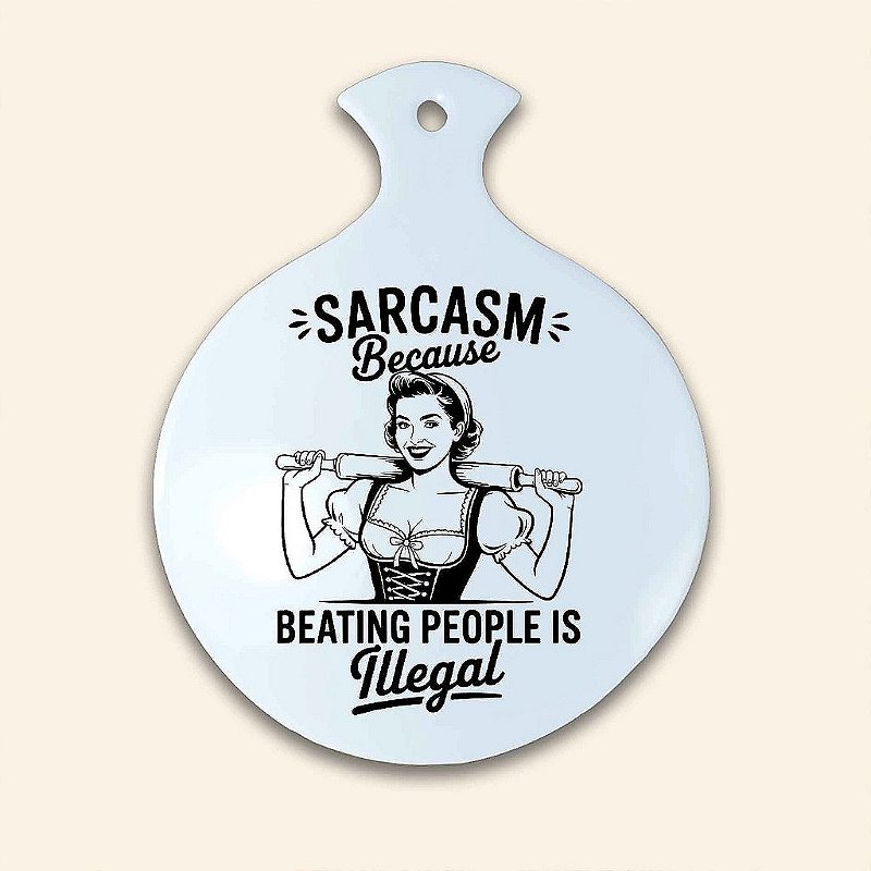 Base Térmica e Decorativa Multiuso em Cerâmica | Humor | Sarcasmo