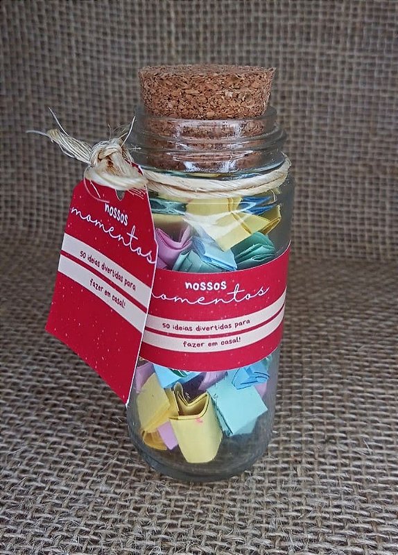Potinho Nossos Momentos - 50 Ideias para fazer em casal