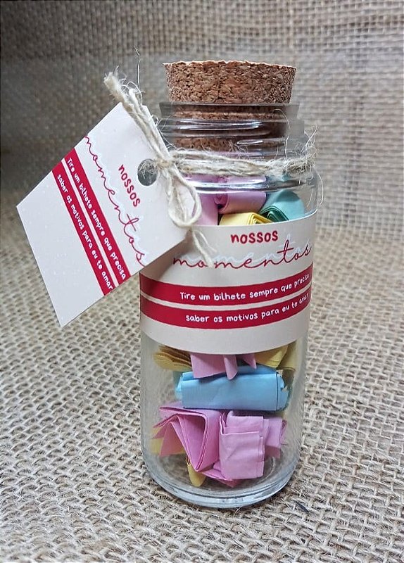 Potinho Nossos Momentos - 50 Motivos para ter amar