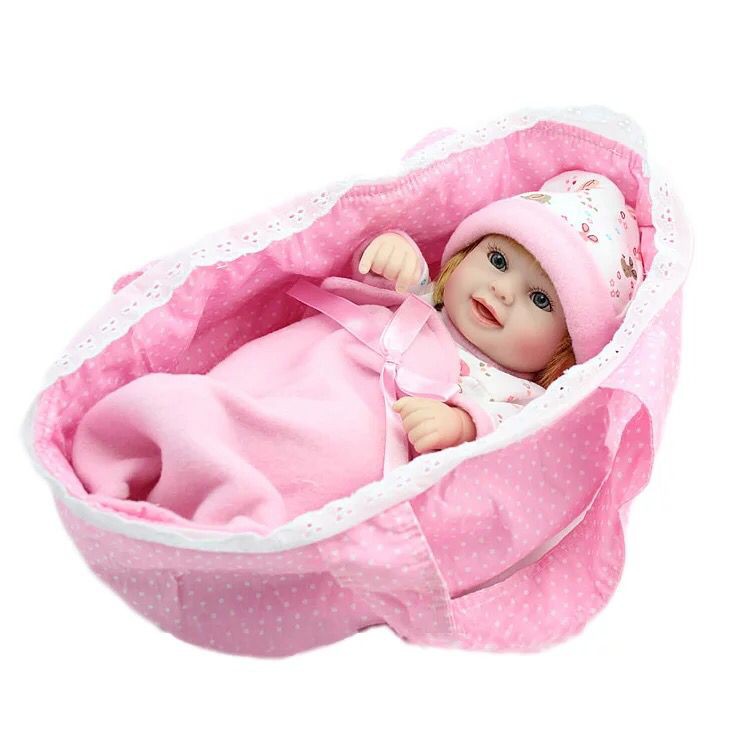 Boneca Bebê Reborn Malkitoys Prematura Silicone Alice 25cm - Malki toys