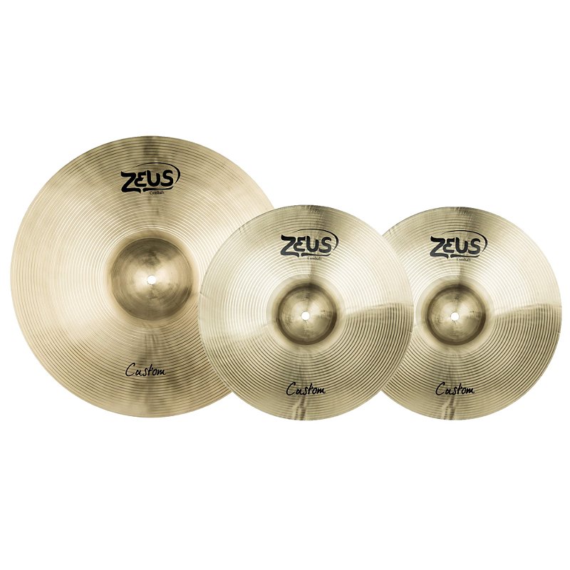 Kit Pratos De Bateria Zeus Custom Crash 16