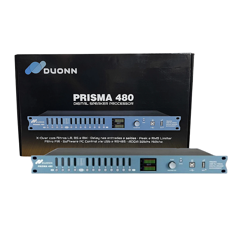 Processador De Áudio Duonn Prisma 480 X Over USB Bluetooth - O