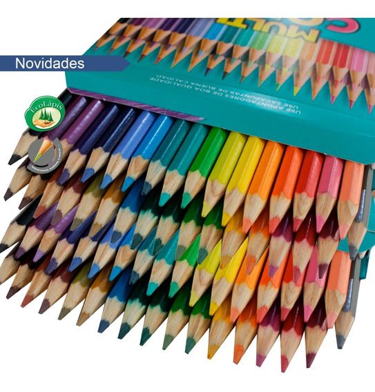 Lápis de Cor| 36 cores| Multicolor - Papelaria Tom e Jully