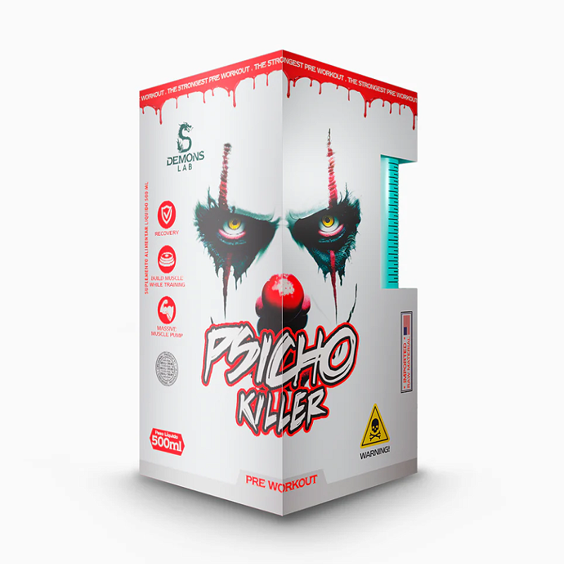 Pré Treino - Psicho Killer 500ml - Demons Lab - Mammut Suplementos