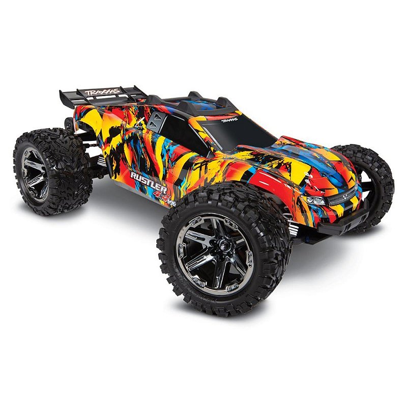 ホビーラジコン Traxxas Rustler 4X4 VXL Traxxas Rustler 4X4 VXL Modelo: 67076-4 - Lacrado - Worldwide