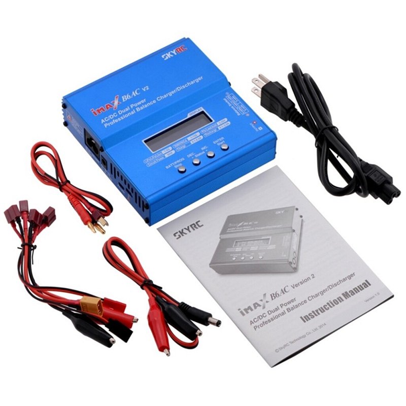 SKYRC iMAX B6AC V2 充電器【正規品】 新品B6 AC V2 (ACアダプター内蔵) SkyRC imax b6 リポバッテリー 充電